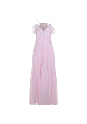 ISABEL MARANT Vasma ruffled maxi dress - Pink