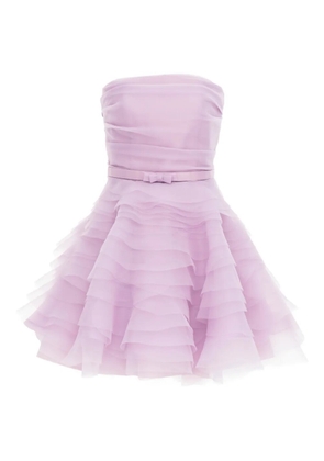 Ana Radu strapless ruffled minidress - Pink