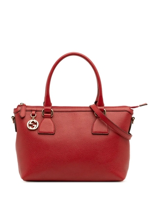 Gucci Pre-Owned 2016-2025 Dollar Calfskin GG Charm satchel - Red