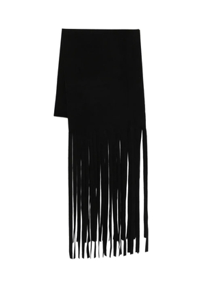 Sportmax fringed scarf - Black
