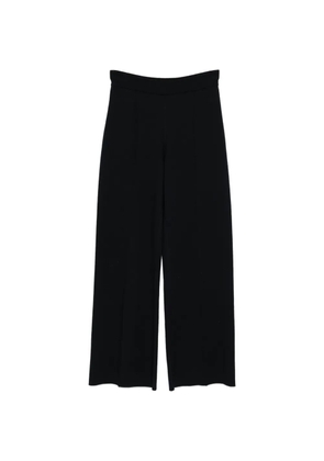 N.Peal doublefaced knit trousers - Black