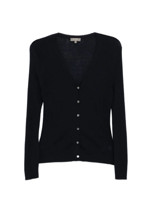 N.Peal ribbed V-neck cardigan - Blue