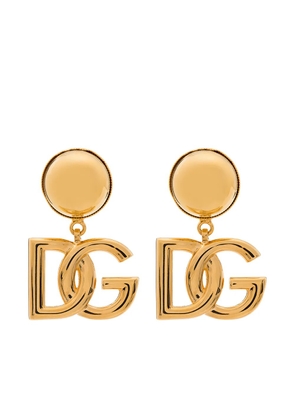 Dolce & Gabbana DG Logo clip-on earrings - Gold