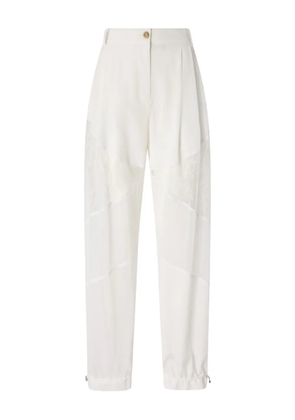 PINKO lace-panel trousers - White