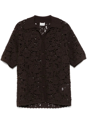 P.A.R.O.S.H. macramé shirt - Brown
