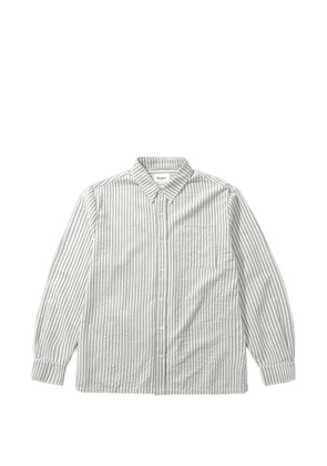 BUTTER GOODS striped embroidered shirt - Neutrals
