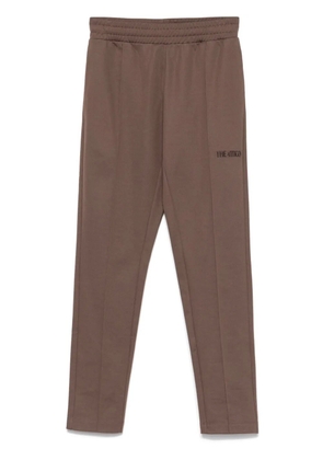 The Attico logo-appliqué sweatpants - Brown