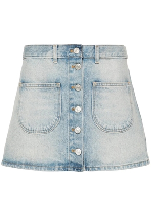 Courrèges mini denim skirt - Blue