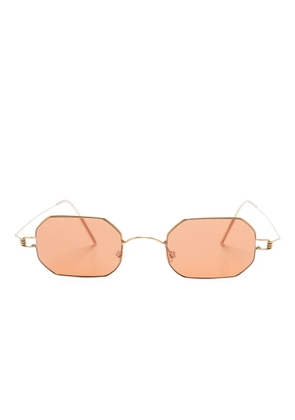 Lindberg 8223 geometric-frame sunglasses - Gold