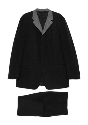Romeo Gigli Pre-Owned 1990s contrast-lapel suit - Black