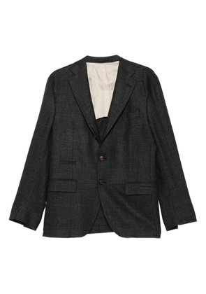 Eleventy checked single-breasted suit - Black