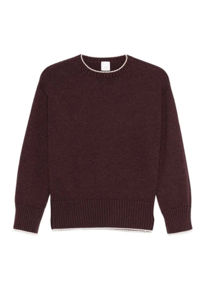 Eleventy contrasting-trim sweater - Purple