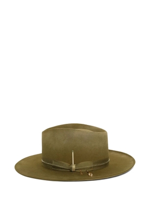 Nick Fouquet Malecon matchstick-detail fedora hat - Green