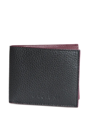 Orciani logo-engraved leather wallet - Black
