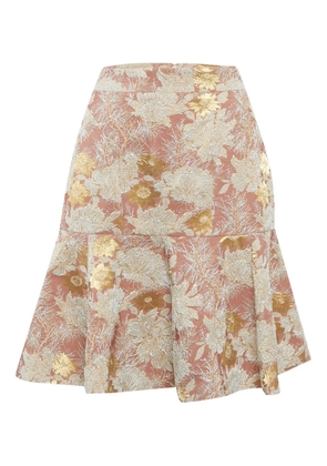 Nº21 floral-detail mini skirt - Pink