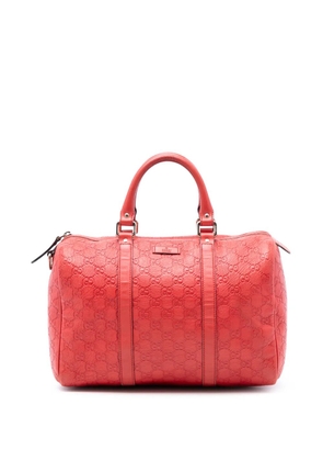 Gucci Pre-Owned 2016-2025 Medium Guccissima Joy boston bag - Orange