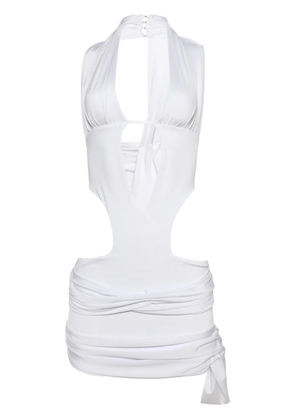 Di Petsa draped mini dress - White