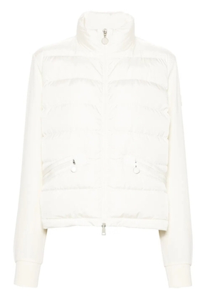 Moncler panelled padded jacket - White