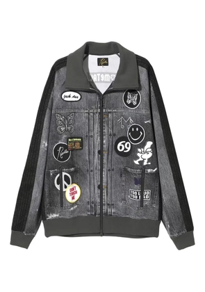 Needles x Midnight Studios denim track jacket - Black