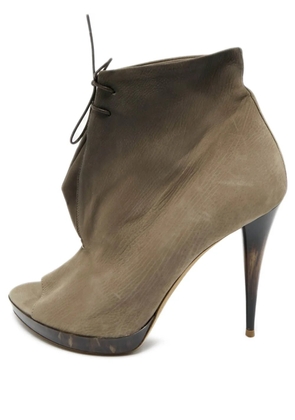 Burberry Pre-Owned leather ankle boots - Brown