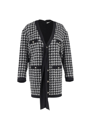 Alessandra Rich houndstooth mini dress - Black