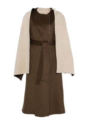 P.A.R.O.S.H. cape-detail belted coat - Neutrals