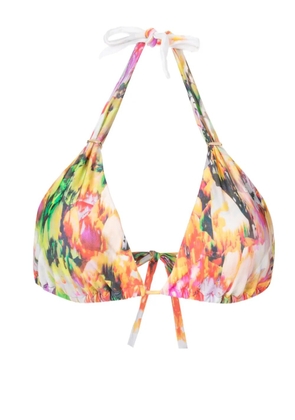 Lenny Niemeyer abstract-print bikini top - Neutrals