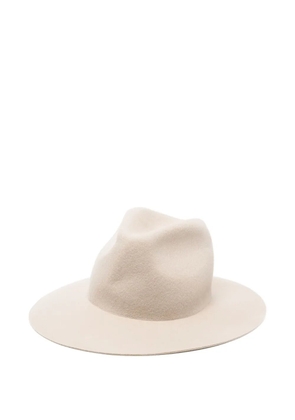 Forte Forte embellished wool-felt hat - Neutrals