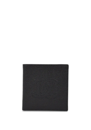 CHANEL Pre-Owned 2000 CC stitch bi-fold wallet - Black