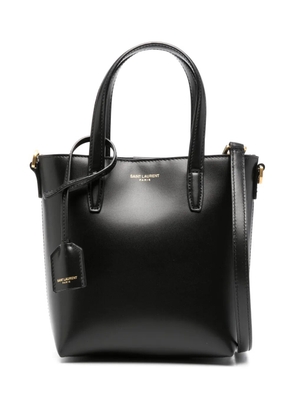 Saint Laurent mini Shopping leather tote bag - Black