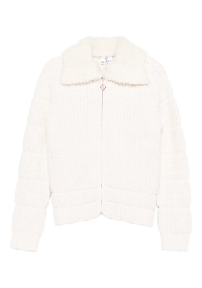 Casablanca ribbed padded jacket - White