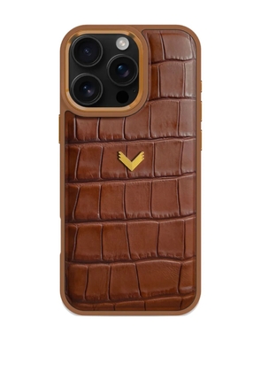 VELANTE leather iPhone 16 Pro Max phone case - Brown