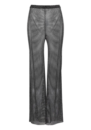 Santa Brands rhinestone-embellished straight trousers - Black