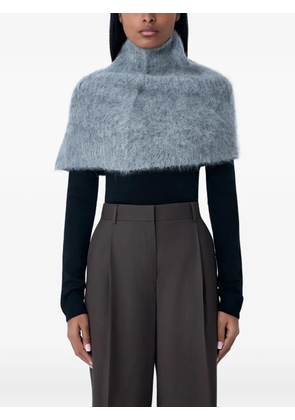 TOTEME alpaca stand neck warmer - Grey