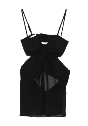 Patrizia Pepe draped-detail top - Black