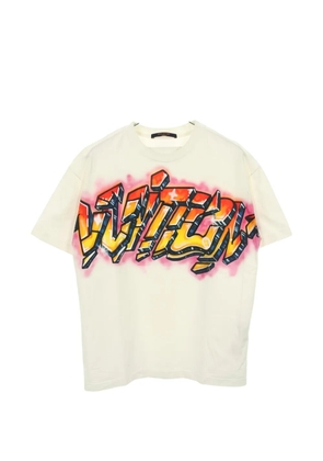 Louis Vuitton Pre-Owned grafitti-print T-shirt - White