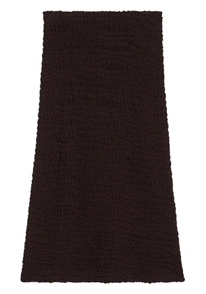 Jil Sander high-waist crinkled midi skirt - Black