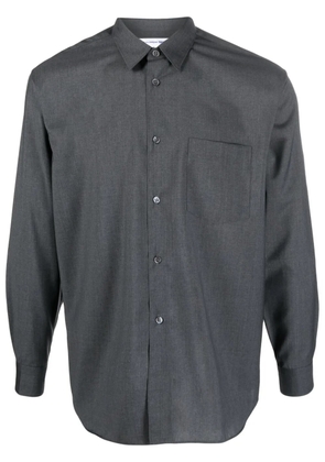Comme Des Garçons Shirt long-sleeve wool shirt - Grey