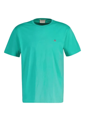 Gant logo-embroidered T-shirt - Blue