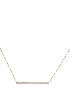 LB Exclusive 14K rose gold diamond bar necklace - Pink