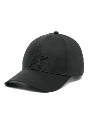 Golden Goose logo-patch cotton baseball cap - Black