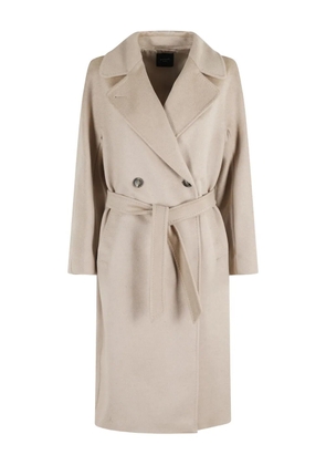 Weekend Max Mara belted double-breasted coat - Neutrals