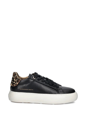Alexander Smith Soho leopard-print platform sneakers - Black