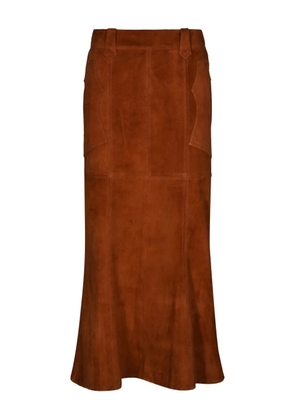 Johanna Ortiz Sundown midi skirt - Brown
