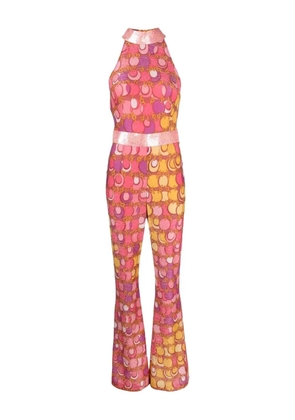 Moschino Pre-Owned printed jumpsuit - Pink