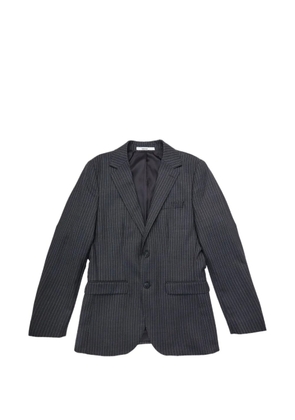 SELECTED pinstriped double-breasted blazer - Grey