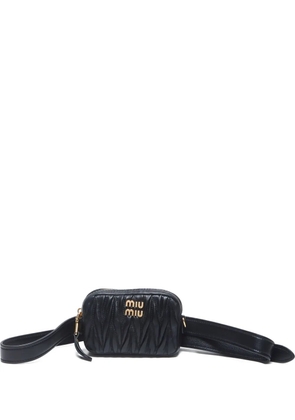 Miu Miu Pre-Owned 2020-2024 small matelassé belt bag - Black