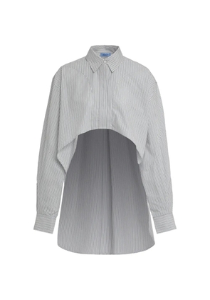 Mugler striped shirt - White