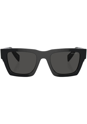 Prada Eyewear logo-lettering square sunglasses - Black