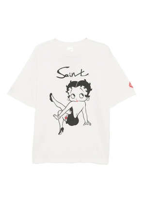 SAINT MXXXXXX graphic-print T-shirt - Neutrals